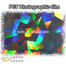 PET Metallisierter Holographischer Film Hochwertiger farbiger Laserfilm